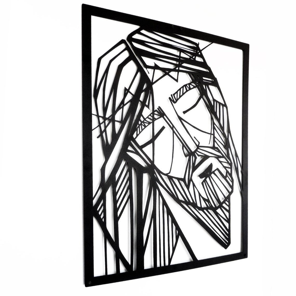 Metal Wall Art of Jesus Christ Face Jesus Metal Wall Hanging Etsy