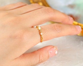 Verstelbare delicate opalen ringen • Diamanten en opalen marquise ringen • Fijne gouden hemelse sieraden • Belofteringen, cadeaus voor haar