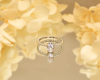 Oval Engagement Rings Promise Rings Gold Silver Rings Travel Rings Wedding Bands Imitation Diamond Rings Solitaire Rings Gifts for her