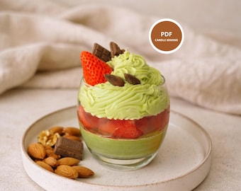 Dessert Candle Tutorial PDF – Candle Making Guide for Beginners, DIY Candle Class, Step by Step Candle Making, Instant Download