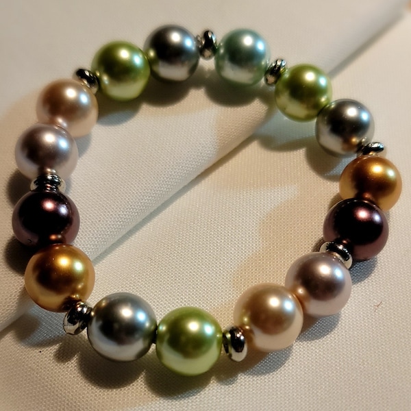 Multicolor pearl bracelet