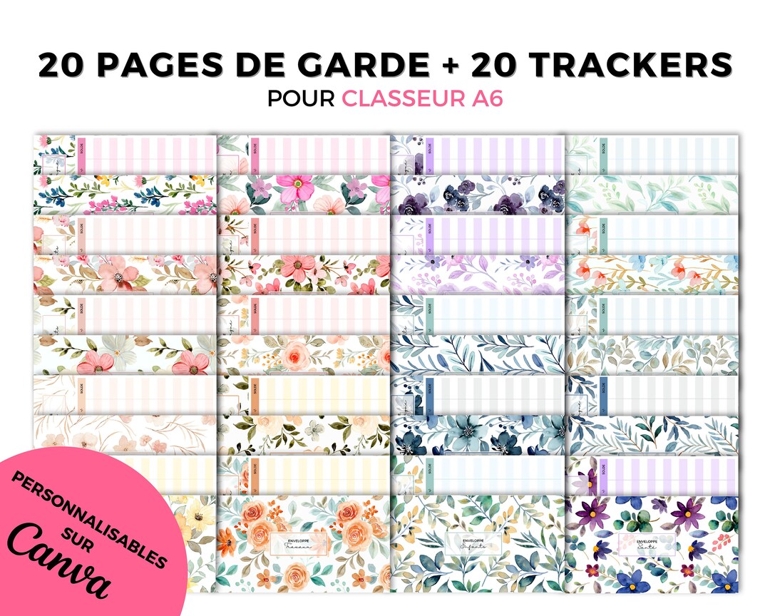 Jolie Page De Garde Classeur www.etsy.com