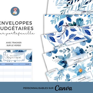 Juego de 5 sobres económicos para billetera | Personalizable en Canva | Descarga instantánea de PDF | para imprimir y laminar