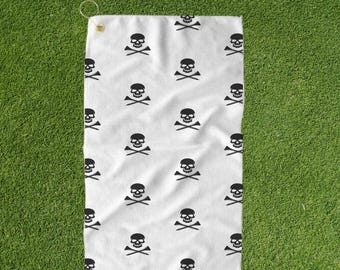 Skull & Tees Golf Towel: Edgy Golfer Gift