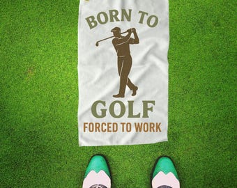 Funny Golf Towel, Novelty Microfiber Golf Accessory, Gift for Men