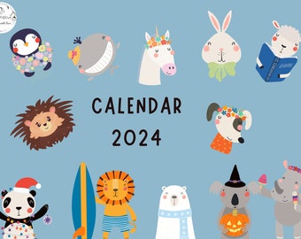 Children's calendar 2024/Kids calendar 2024