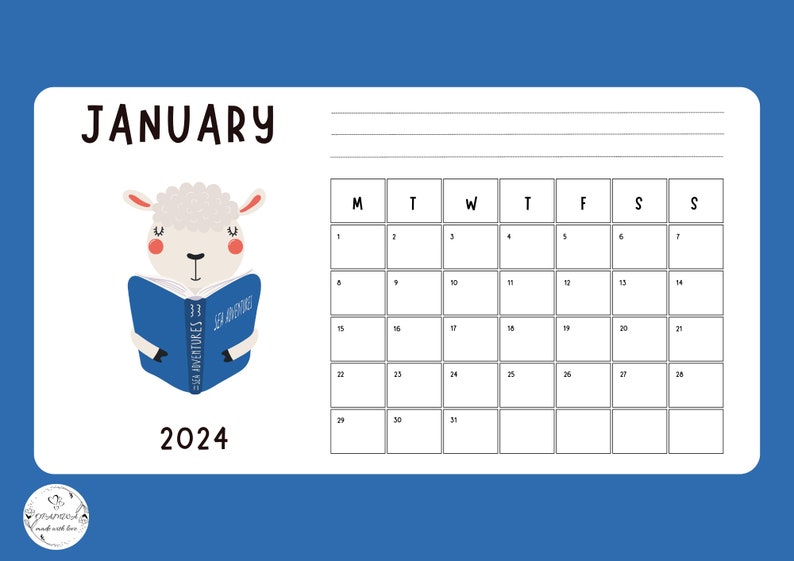 Children's calendar 2024/Kids calendar 2024 image 2