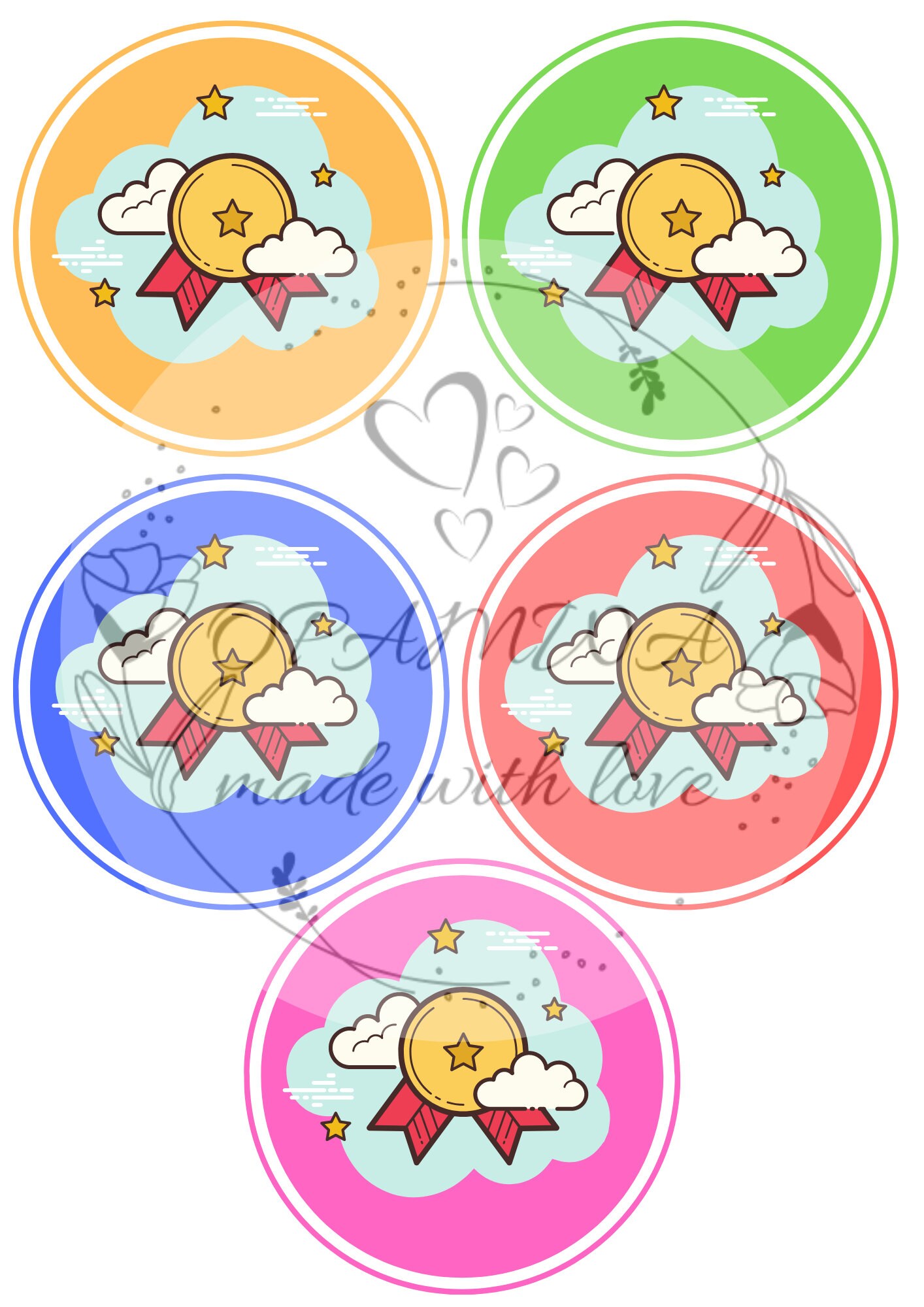 Printable Medals - Etsy
