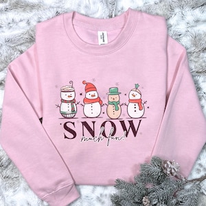 Snow Much Fun Kids Christmas Jumper, Festive Holiday Sweater, Perfect Christmas Gift Idea for Boys and Girls