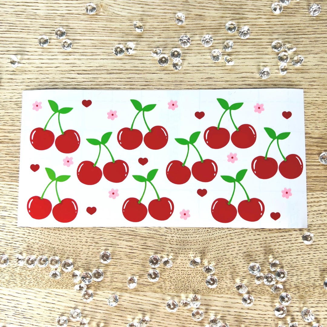 Cherry Vinyl Stickers, Waterproof Decals - Etsy