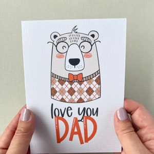 Je t'aime papa - carte de fête des pères pour papa - carte d'anniversaire et de remerciement, parfaite pour la fête des pères