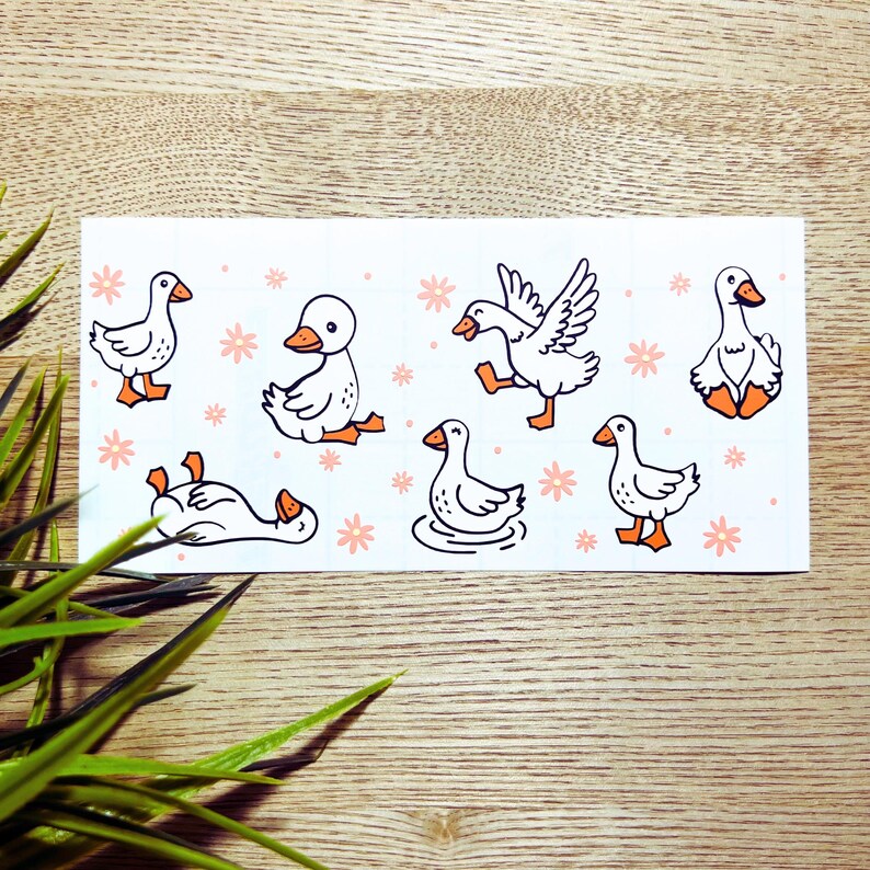 Goose Flight Sticker Goose Sticker Sheet, Waterproof Vinyl Decals - Etsy