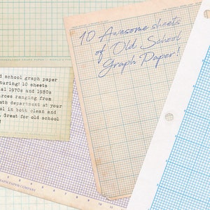 Old School Graph Paper - Etsy