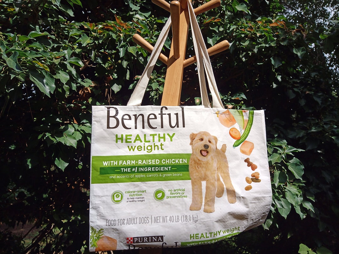 Upcycled Pet Food Tote Bag Double Lined With Fabric. Etsy