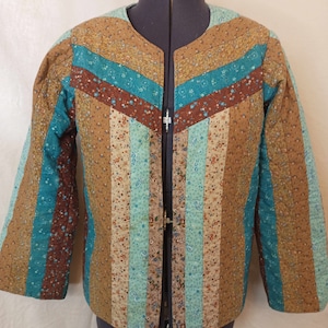 Vintage Handmade Western Style Quilted Jacket