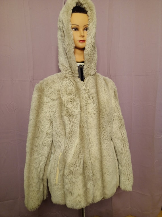 Vintage United Garment Workers Faux Fur Jacket AF… - image 1