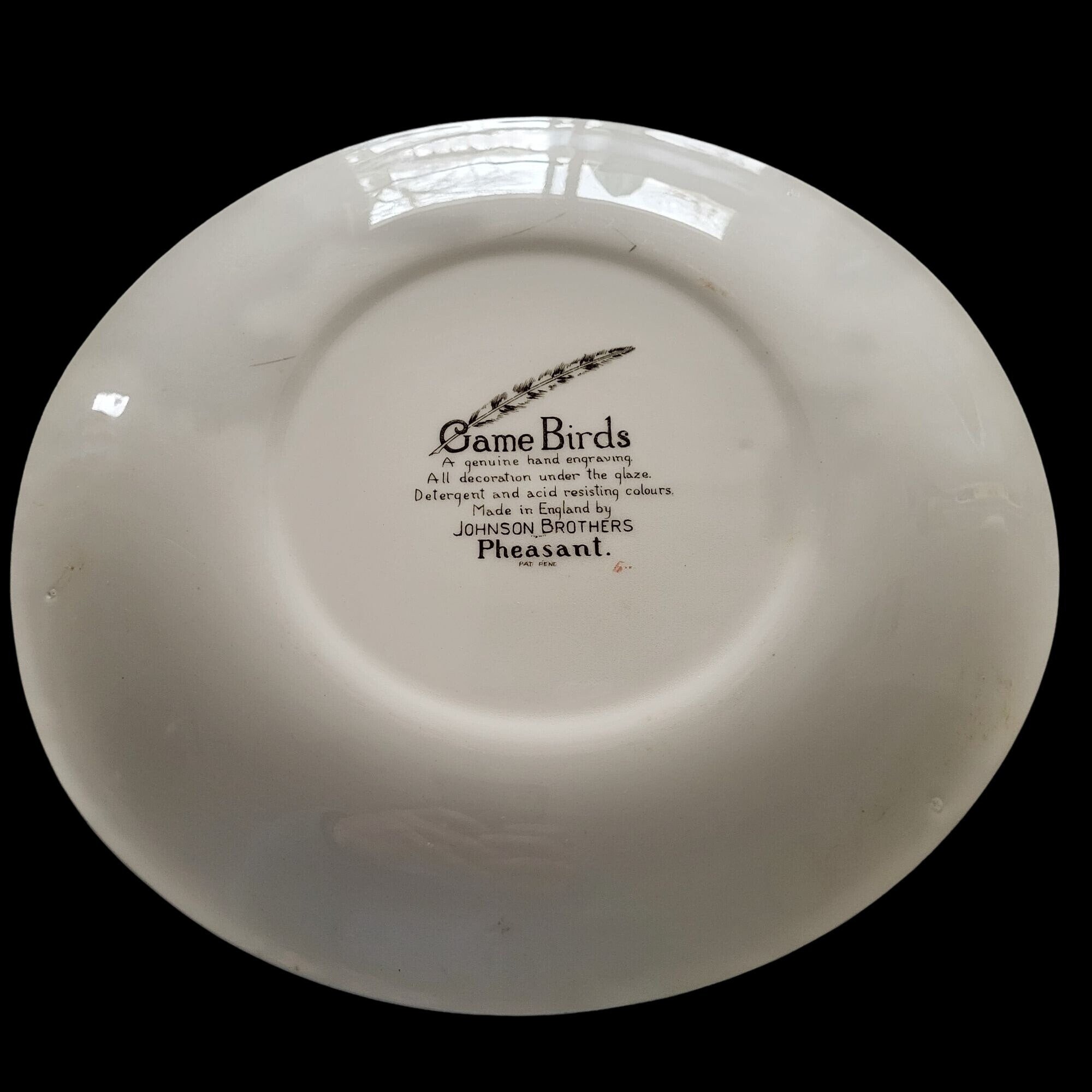 Vintage Mid Century Johnson Brothers Game Bird Oval Platter Pheasant