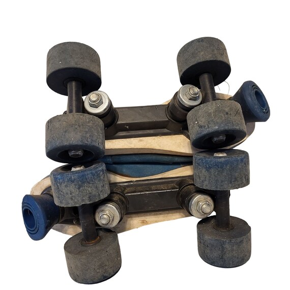 Great Rollerworks Tennis Shoe Roller Skates Blue Whit… Gem
