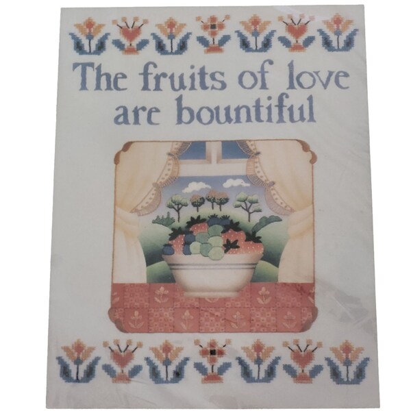 Embroidery Needleart Prints Fruits of Love 35-226 Janlynn Ann Benson 14 x 18 in