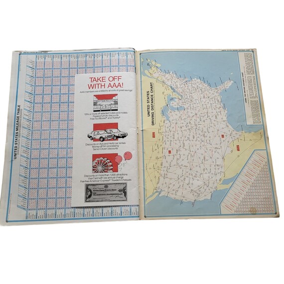 ヴィンテージ AAA アメリカ自動車道路地図帳 1989年 アメリカ カナダ