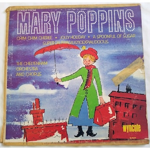 Mary Poppins Vinyl Record 1964 LP 12 in Cheltenham Orchestra Chorus Album