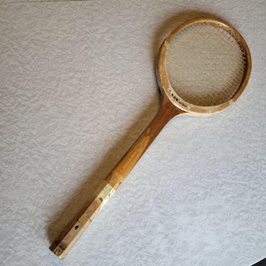 Vintage Blazenger Tennis Racket Well Worn No Grip Man Cave Prop Racquet
