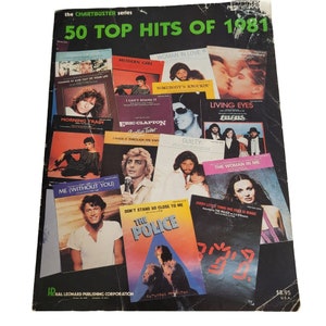 50 Top Hits of 1981 Hal Leonard Publishing Piano Vocal Guitar Music Book