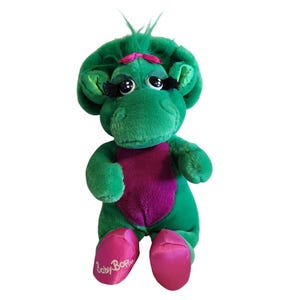 Vintage Baby Bop Plush Dinosaur Barney Toy 1992 Lyons Group 13 in Stuffed Animal