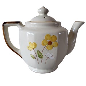 Théière Stonecrest Floral Design 400-2 Grès Pamela vintage années 1970 Corée
