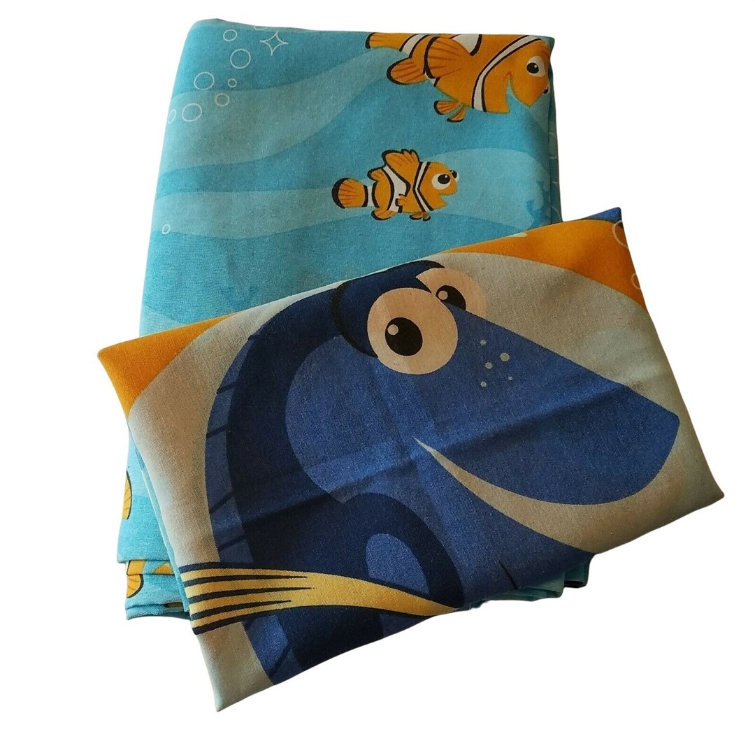 Finding Nemo Dory Disney Pixar Twin Bed Flat Bed Sheet Pillowcase Etsy