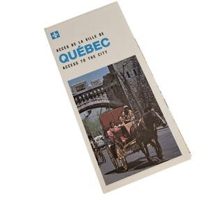 Vintage Access To the City Canada Straßenkarte 1975 Klappkarte Französisch und Englisch