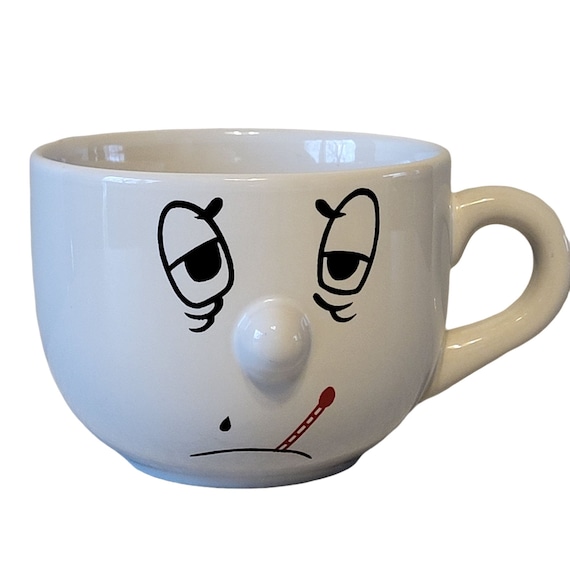 Lustiges Gesicht 3D Nase Kaffeetasse Krank Weiß Teetasse humorvolles  Geschenk 16 oz - .de