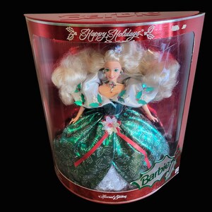 Vintage Barbie Happy Holidays Special Edition Doll 1995 Christmas New Mattel