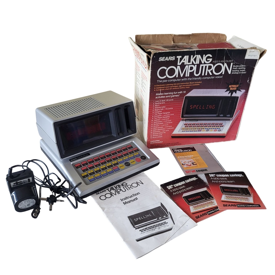Sears Talking Computron 1986 Learning Educational Computer Vintage Toy