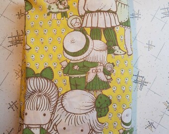 Vintage Utica Twin Flat Bed Sheet By Joan Walsh Anglund 66&quot; x 104&quot; JWA 1973