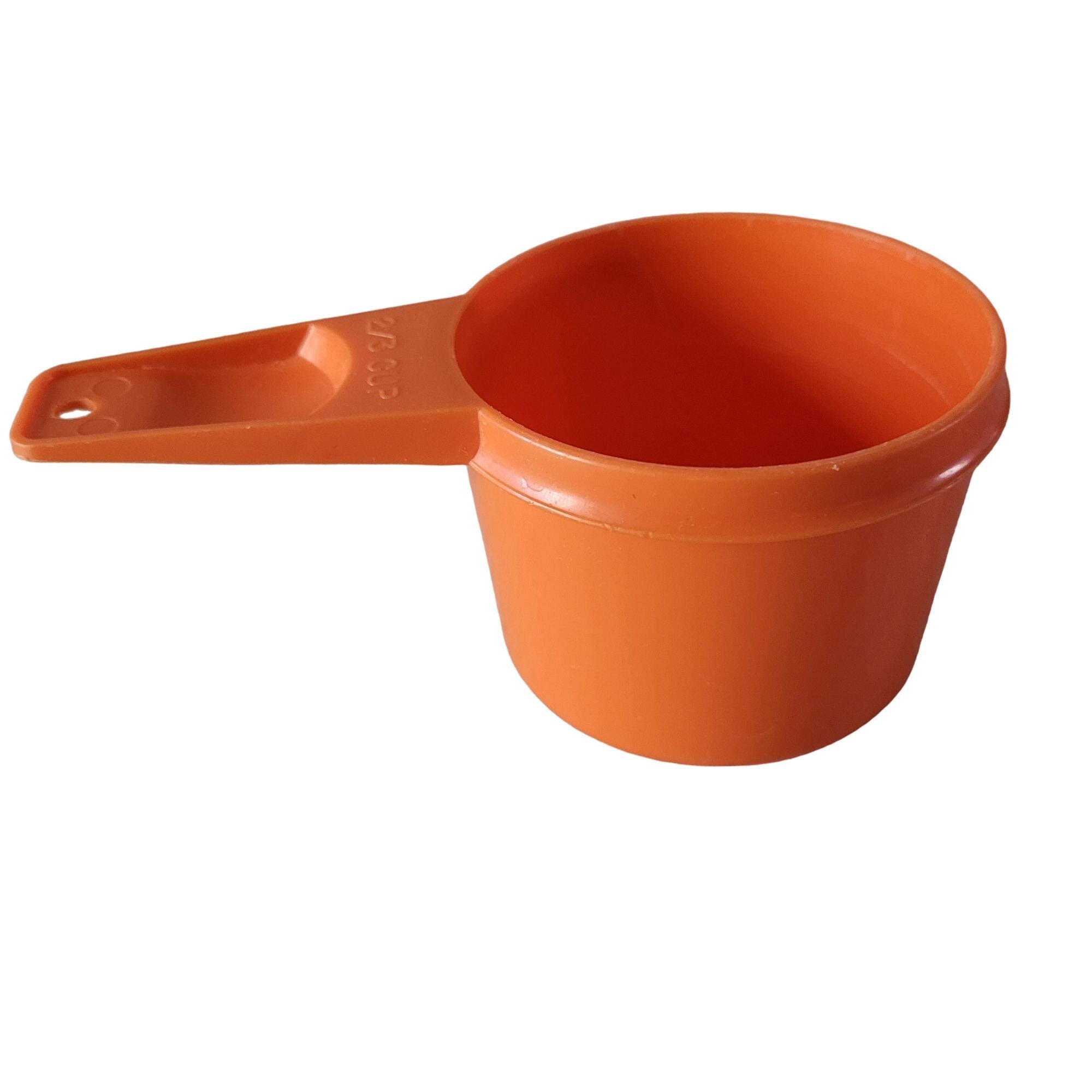 Tupperware 2/3 Cup Measuring Cup Vintage Harvest Orange Replacement Dry  Baking