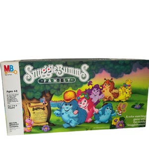 Snuggle Bumms Family Board Game 100% Complete Rare 1984 MB Milton Bradley