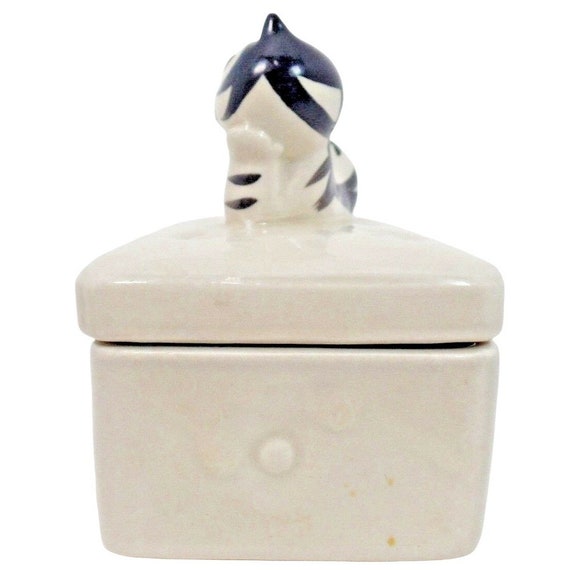 Tom Cat Trinket Box San Francisco Takahashi Hand … - image 7