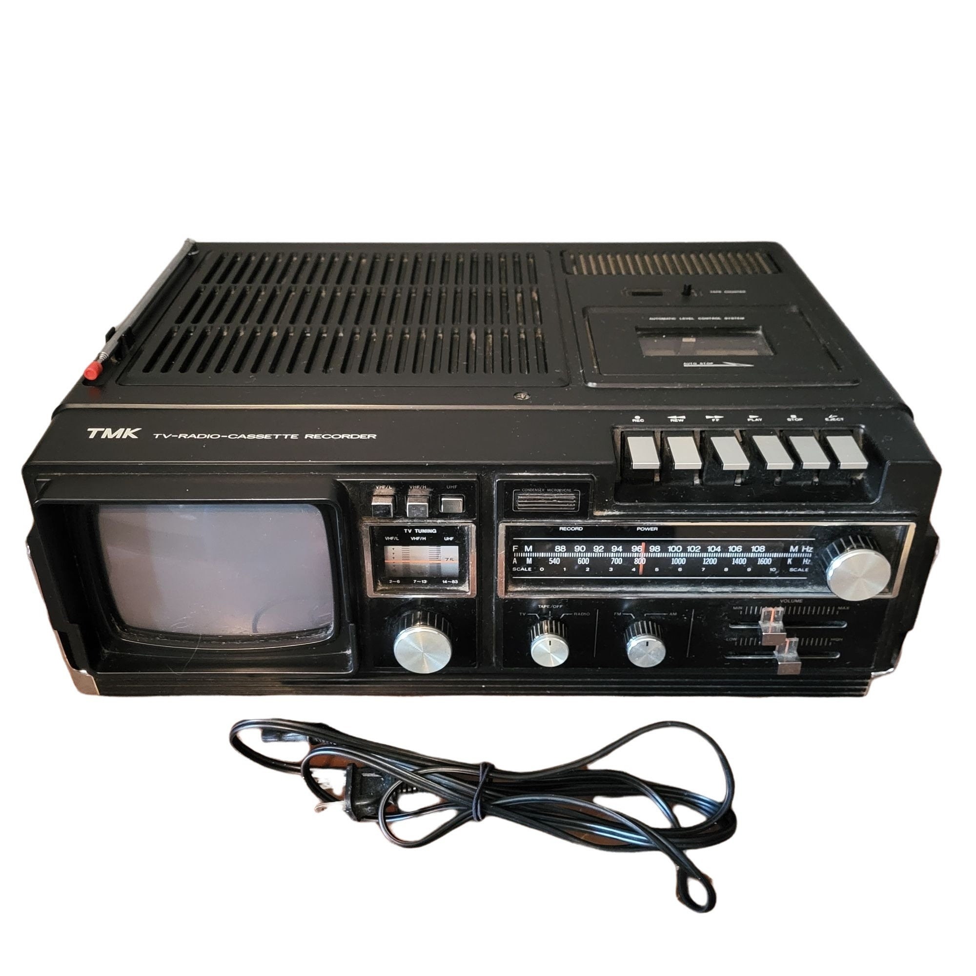 Portable TV Radio Cassette Recorder TMK 725 Vintage 1982 WORKS - Etsy  Australia
