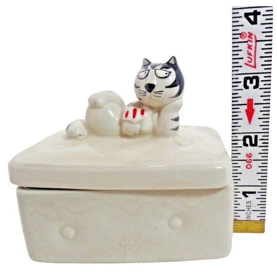 Tom Cat Trinket Box San Francisco Takahashi Hand … - image 9