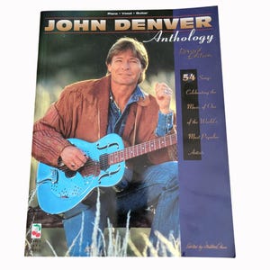 John Denver Anthology 54 Songs Piano Vocal Guitar Milton Okun SC 1995 Song Book