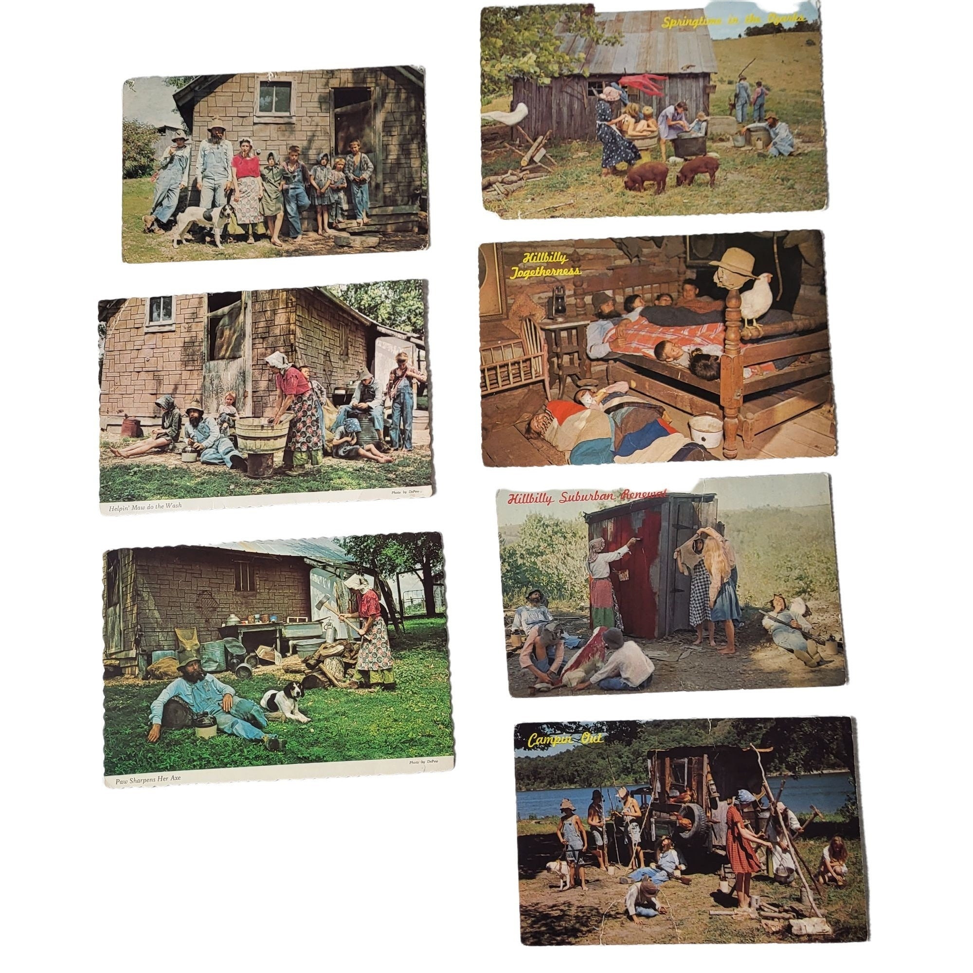 Vintage Ozark Redneck Hillbilly Family Funny Humor Postcard Set of 7 - Etsy  UK