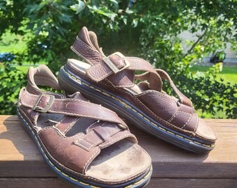 Bragano Mens Fisherman Sandals Size 9 Brown Leather Buckle Summer Dress Shoes Vintage Bragano Leather Fisherman Sandals Mens Size 9 Monk  main image 3