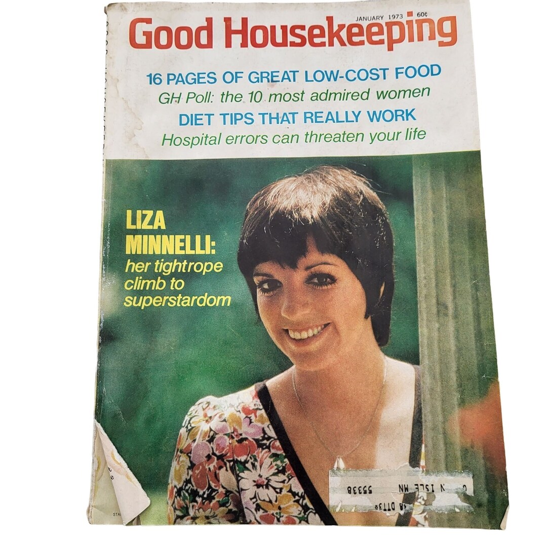 Good Housekeeping Magazine Advertising Jan 1973 Liza Minnelli Etsy
