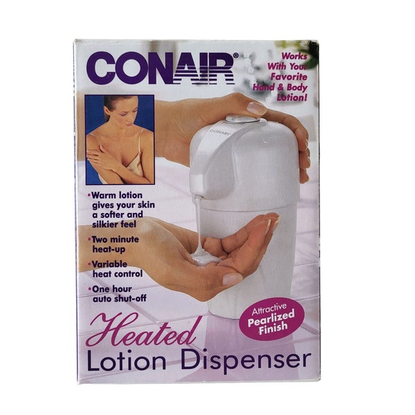 Conair Heated Lotion Dispenser 2 Min Warmup Body Spa Bath Kitchen Baby New