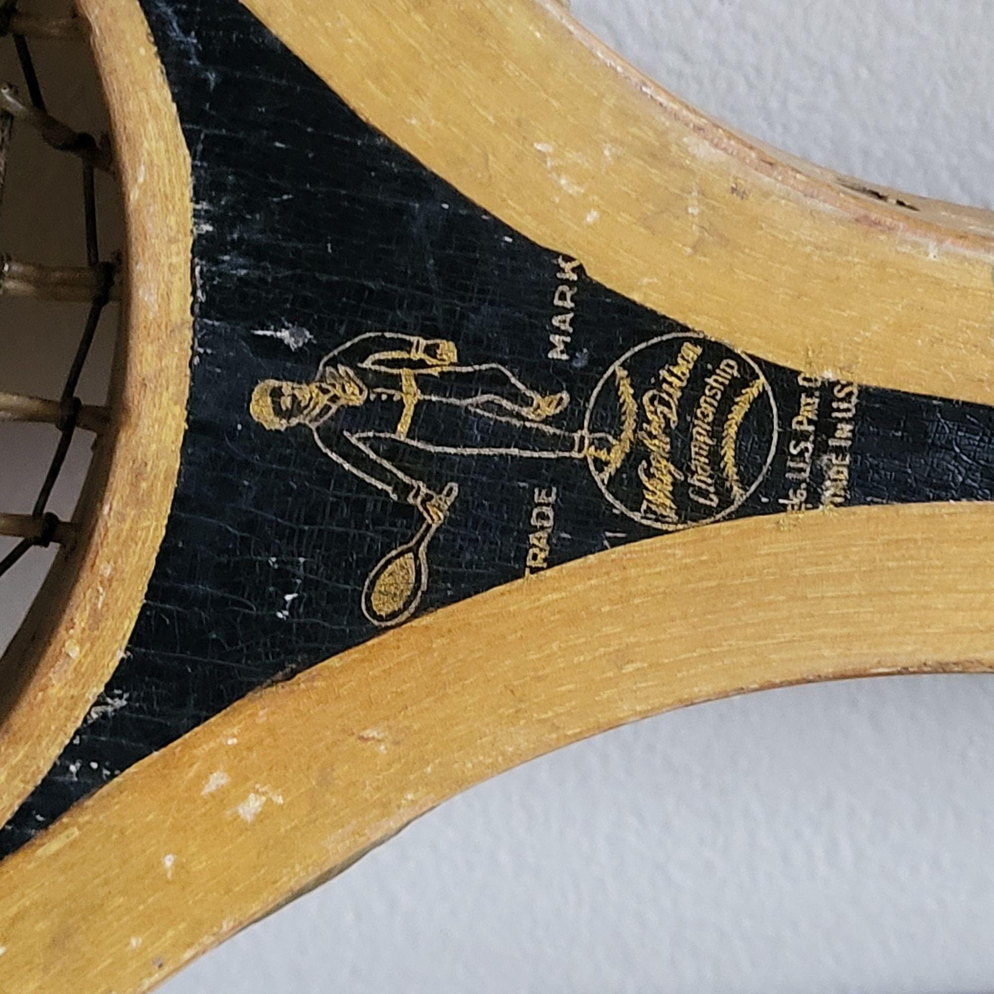 Raquette De Tennis En Bois Ancienne - Années 1900 - Bon état - Royaume-Uni