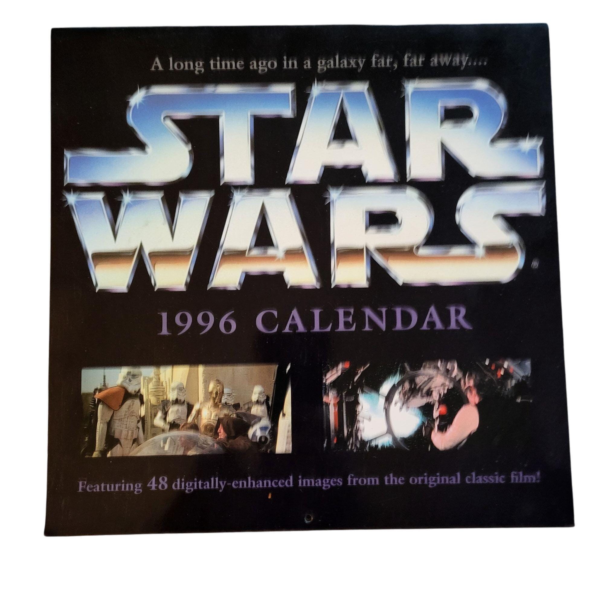 Star Wars 1996 Calendar With 48 Digitally-enhanced Images From the