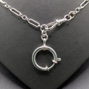 New Handmade Solid Sterling Silver Long Short Chain Necklace