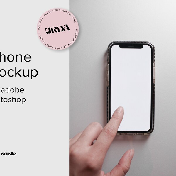 Iphone Mockup for business branding, designer and webdesigner / Boho Styled / Simple Minimalism Phone Mockup / Maquette d’iPhone / URDA 1