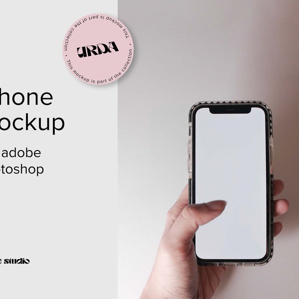 Iphone Mockup for business branding, designer and webdesigner / Boho Styled / Simple Minimalism Phone Mockup / Maquette d’iPhone / URDA 2